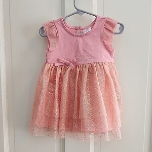 Hanna Andersson Glittery Pink Tulle Dress